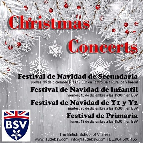 CHRISTMAS CONCERTS: Please,  consult the dates and times here.