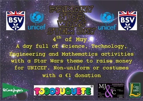 SPECIAL STEM DAY WITH A STAR WARS THEME: Next Thursday, 4th May