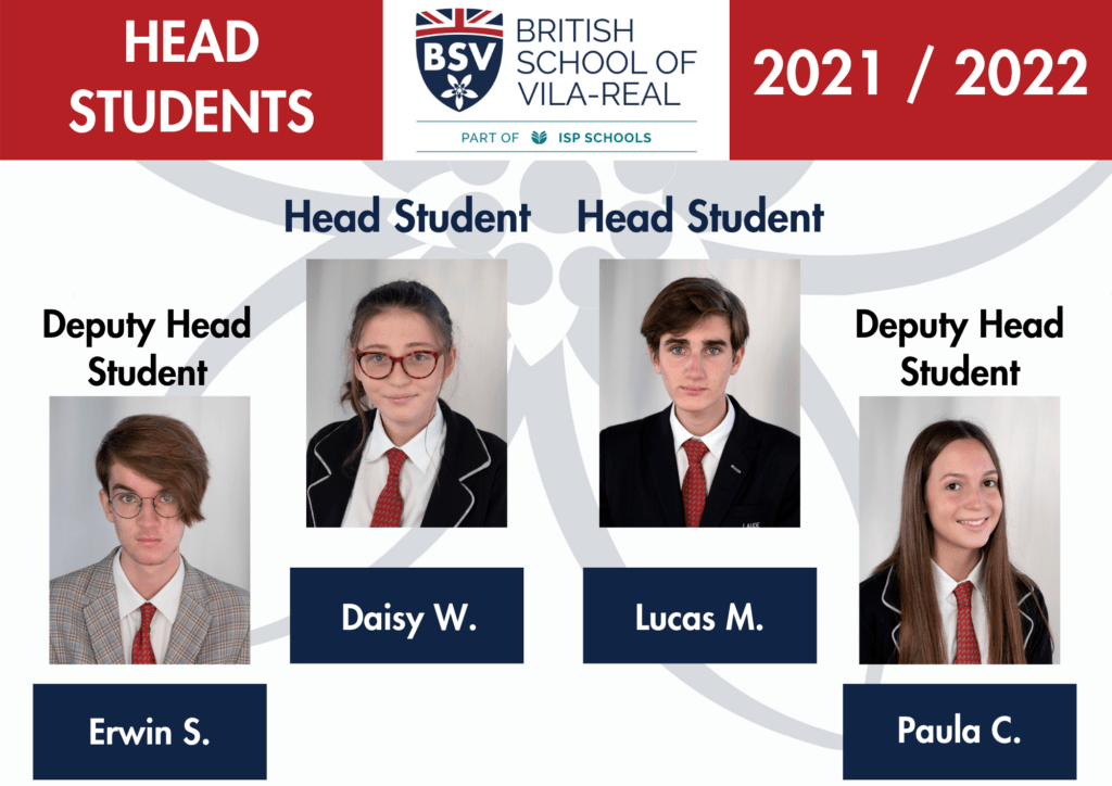 Head Students y Deputy Head Students Curso 2021-2022