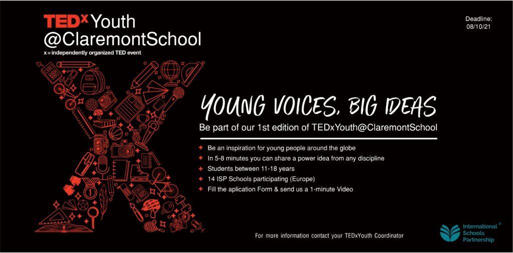 TEDxYouth@Claremontschool 2021 “Young voices, big ideas”